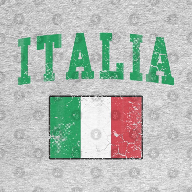 Vintage Italia Flag Italy Italian Italiano by E